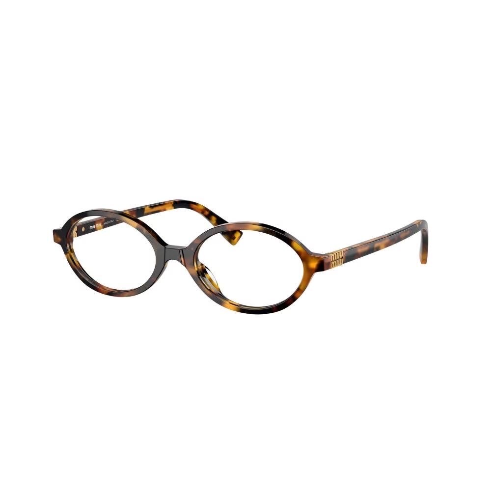 Miu Miu SMU04Z Leopard-Şeffaf Gözlük