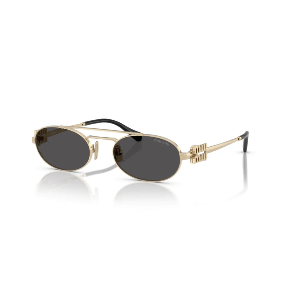 Miu Miu Logo 54ZS Pale Gold Dark Kadın Güneş Gözlüğü