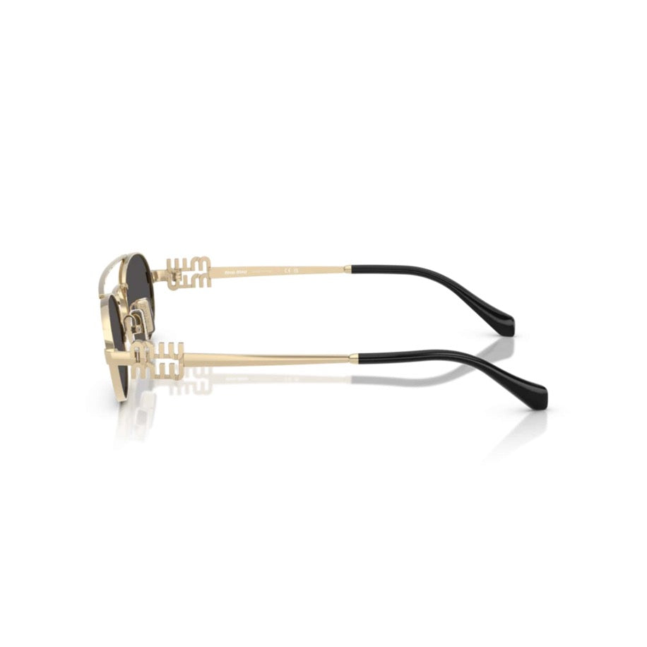 Miu Miu Logo 54ZS Pale Gold Dark Kadın Güneş Gözlüğü