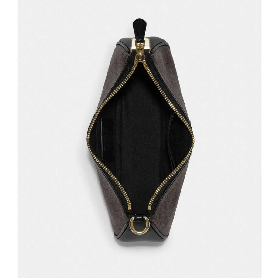 Coach Teri Shoulder Bag Walnut Black