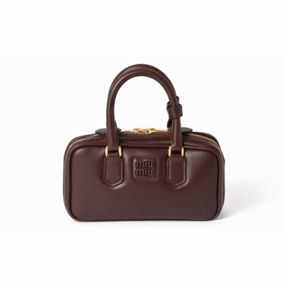 Miu Miu Arcadie Leather Bag Briarwood