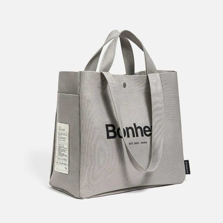 BONHEUR N°4 Kanvas Çanta - Suede Gray