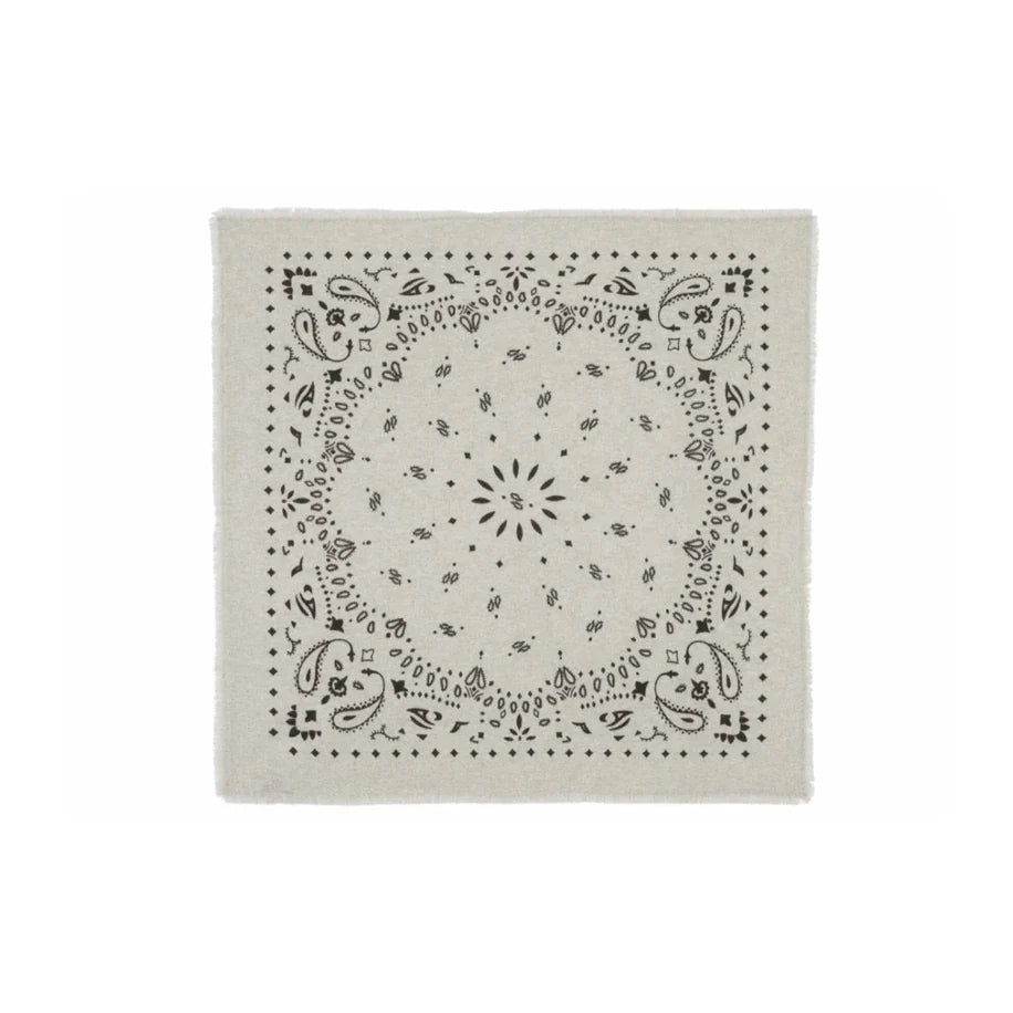 Kujten Large Cashmere Bandana Hachiko White