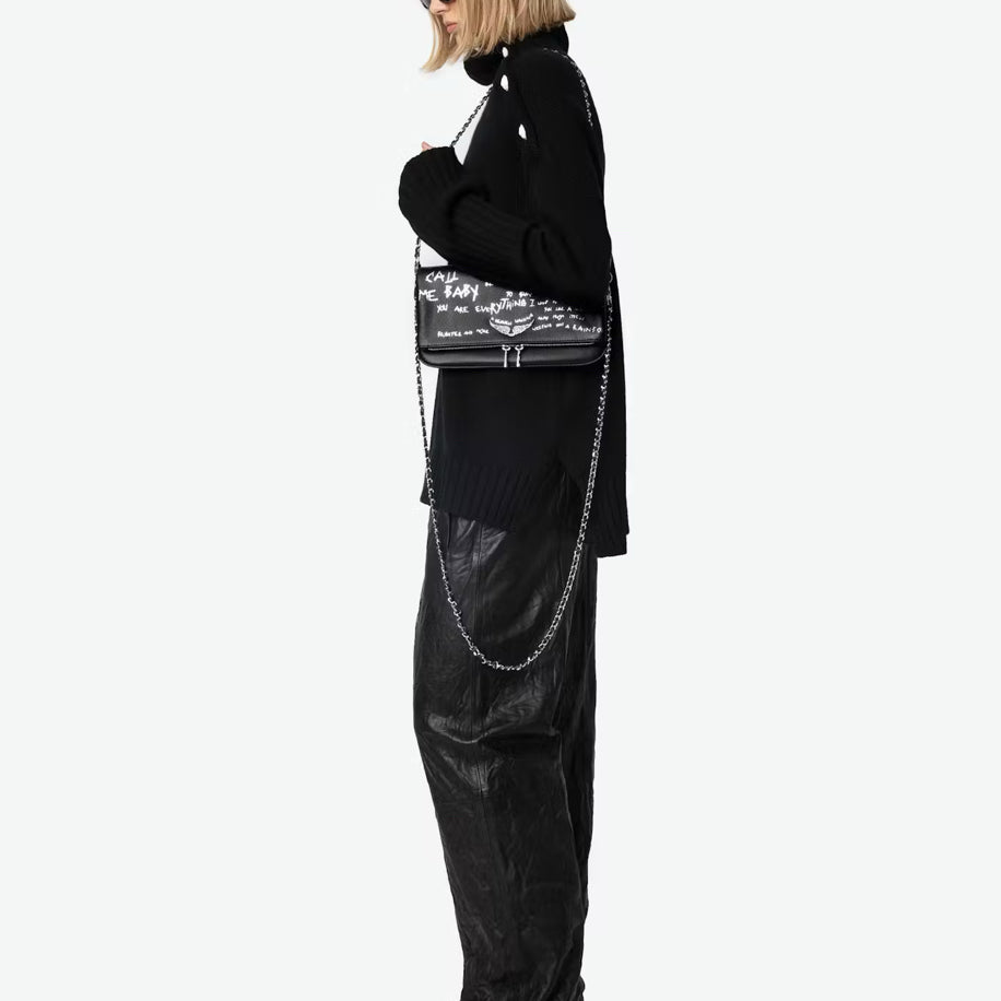 Zadig & Voltaire Rock Grafitti Bag