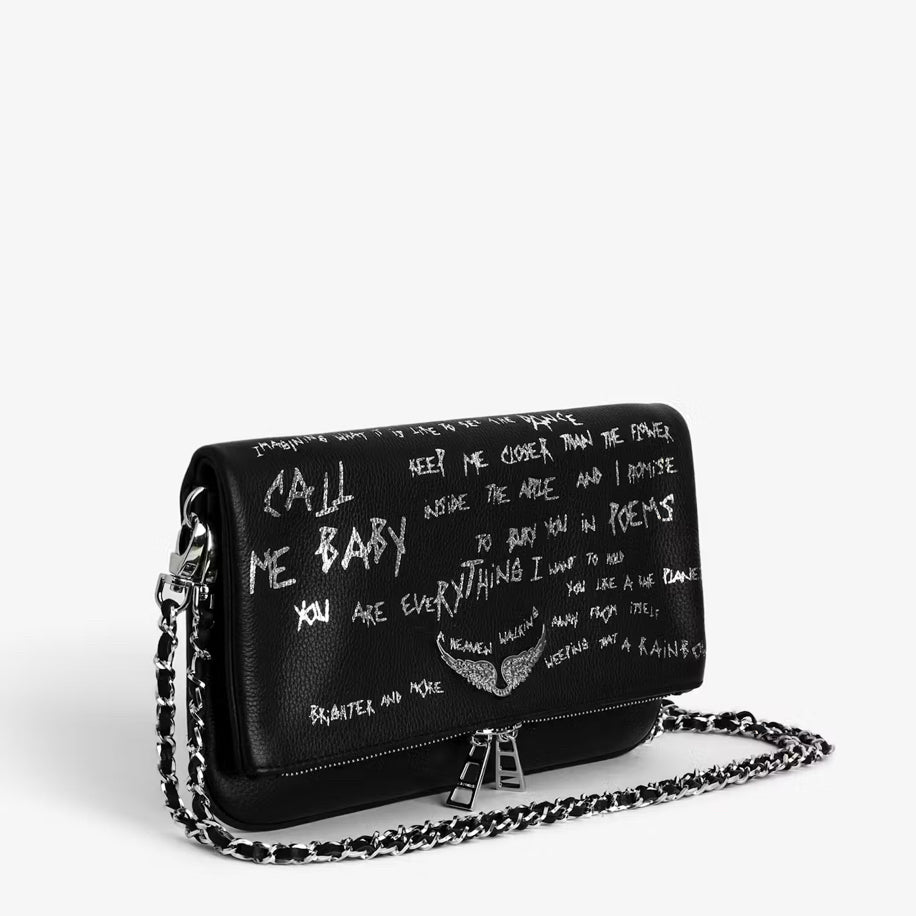 Zadig & Voltaire Rock Grafitti Bag