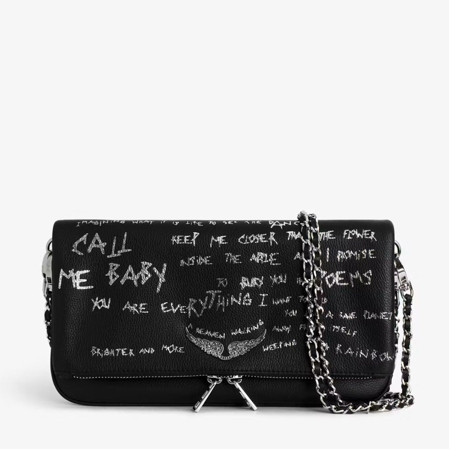 Zadig & Voltaire Rock Grafitti Bag