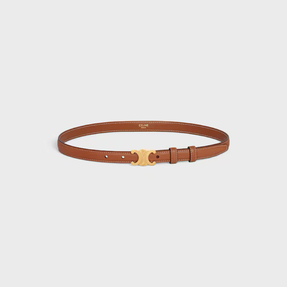 Celine Triomphe Belt in Natural Calfskin