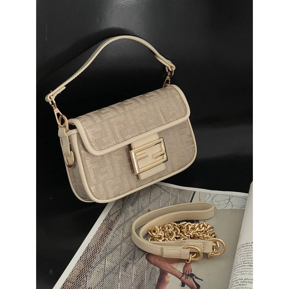 Fendi Baget Mini Bag Beige