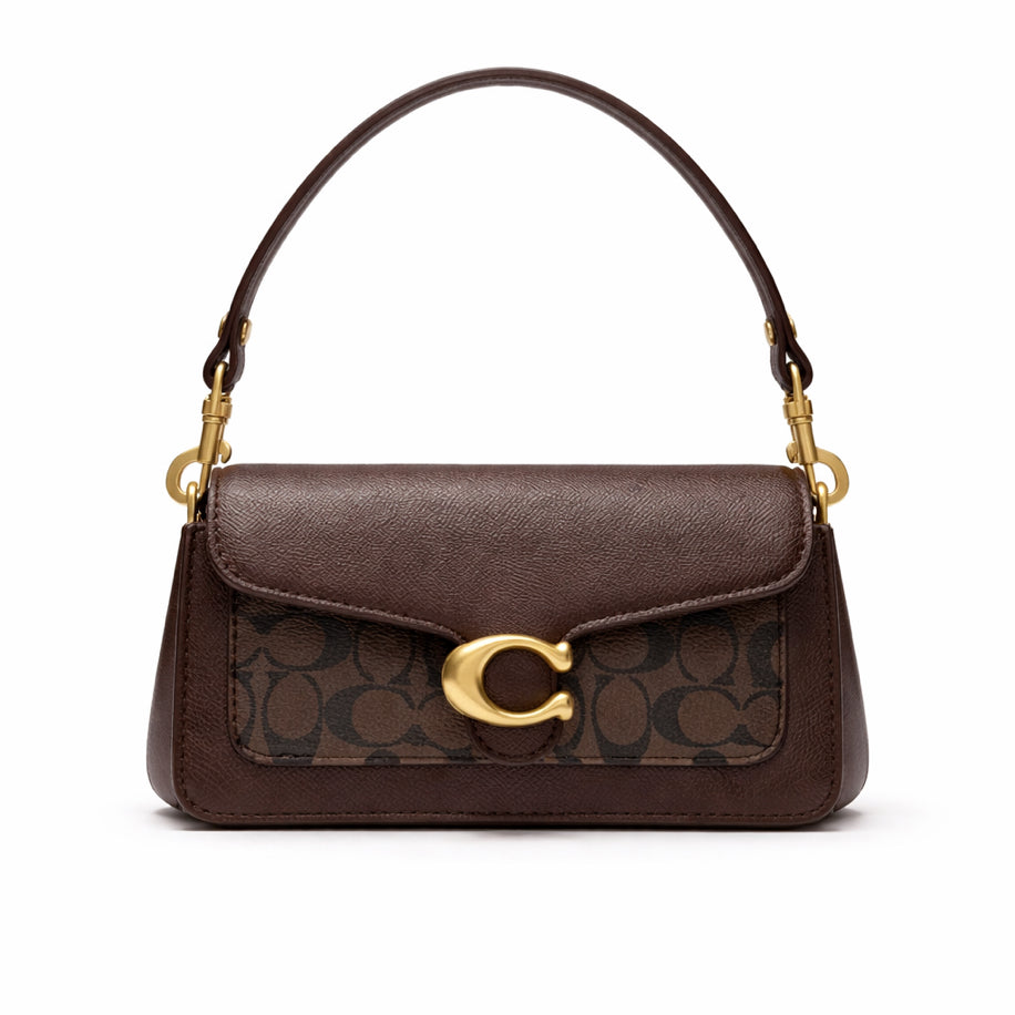 Coach Tabby Shoulder Monogram Bag 20 Bordeaux