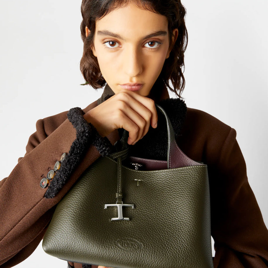 Tod's Bag in Leather Micro Green