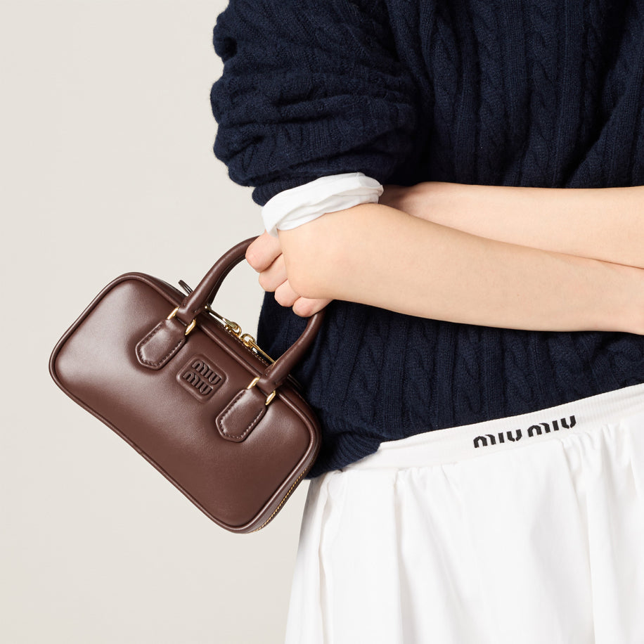 Miu Miu Arcadie Leather Bag Briarwood