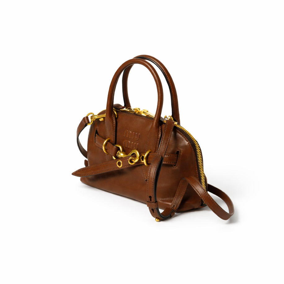 Miu Miu Aventure Nappa Leather Bag