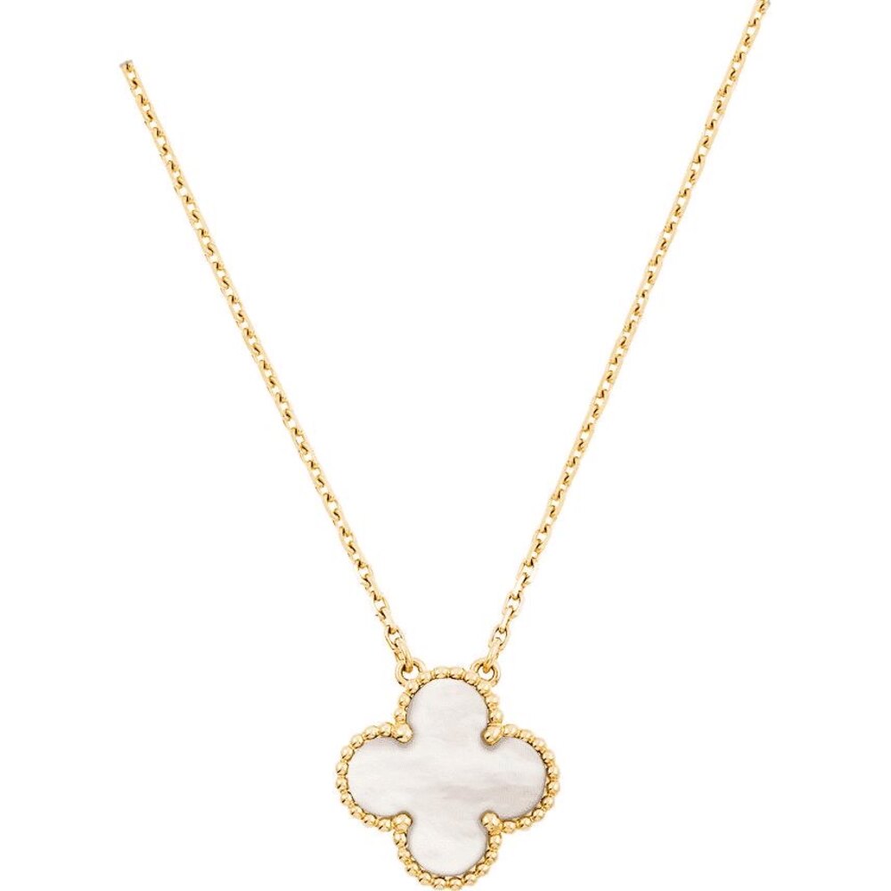 Van Cleef Kolye Gold-White