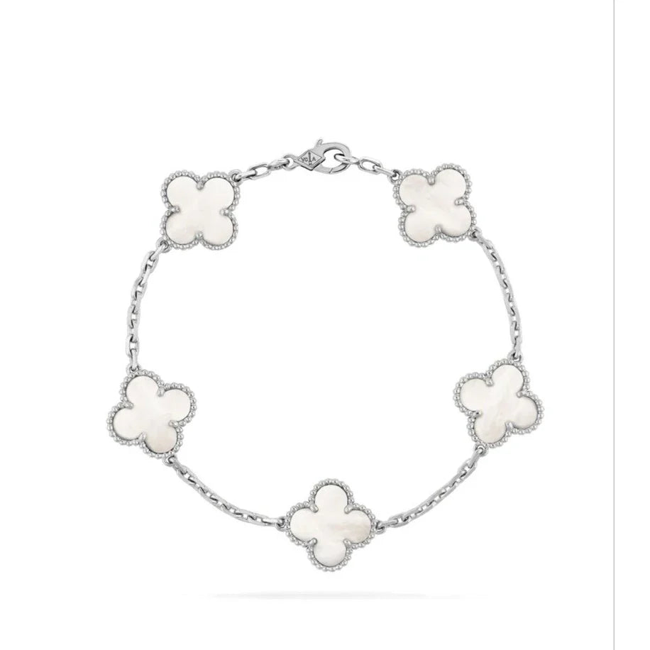 Van Cleef Bileklik Silver-Beyaz
