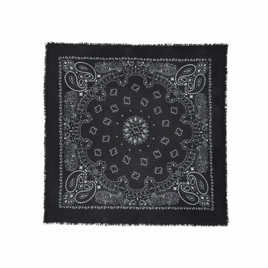 Kujten Large Cashmere Bandana Hachiko Black